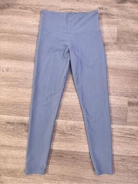 Onzie Ribbed Yoga Leggings in Dusty Blue